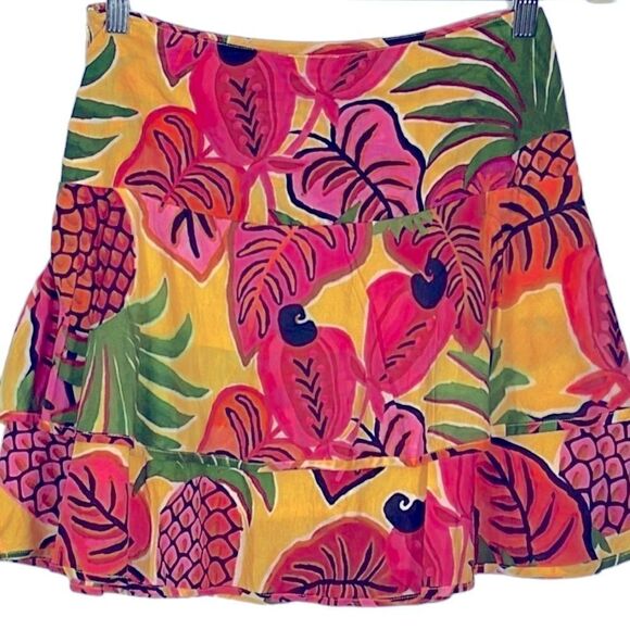 FARM Rio Fruit Dream Mini Skirt, NWT, size small, lined, side-zip - Picture 4 of 14